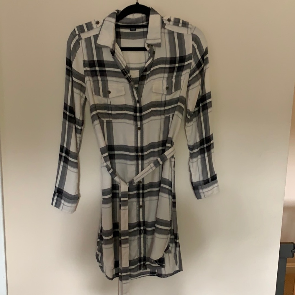 AE Belted Flannel Dress